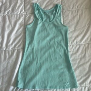 Teal Ribbed Under Armour Tank Top